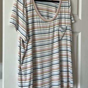 Market & Spruce Stitch Fix Plus Size 3X Tops Bundle Striped Short Sleeve